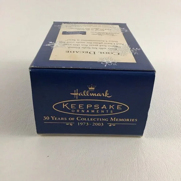 Hallmark Keepsake Christmas Ornament Cool Decade 2003 White Fox #4 New Vintage - Picture 5 of 6